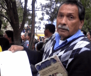 Rubén Martínez es un representante de los Jubilados Municipales de la ciudad de Quetzaltenango,