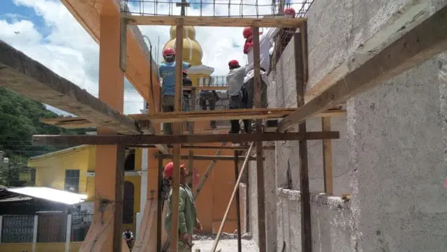 Los trabajos para reparar la comuna de Nentón terminarían al finalizar el año. Foto: José Bernardino Francisco