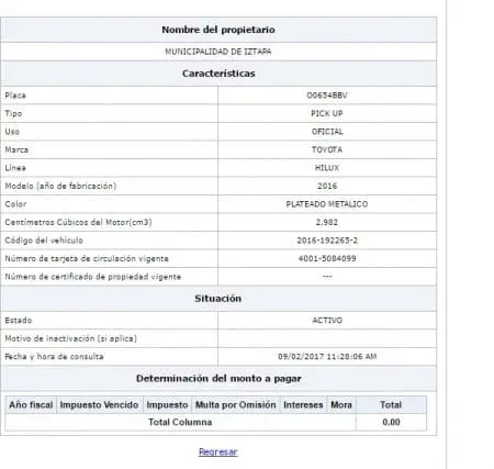 Información disponible en la SAT.