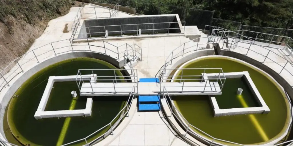 La planta de tratamiento de aguas residuales "la bóveda" está ubicada en San Marcos.