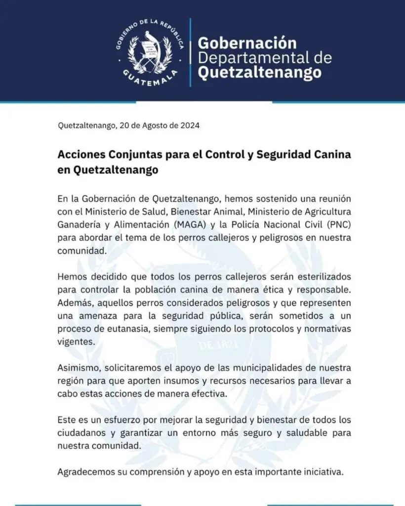 Gobernación departamental de Quetzaltenango.