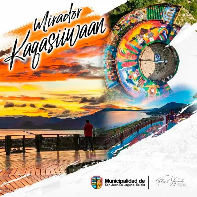 Turismo: Mirador Kaqasiiwaan en el municipio de San Juan La Laguna, Sololá.