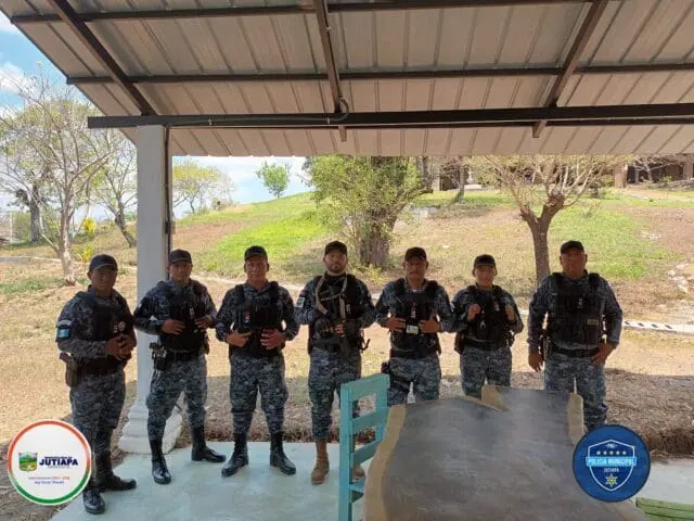 Policía Municipal de Jutiapa resguarda centros turísticos del municipio en marzo de 2024.