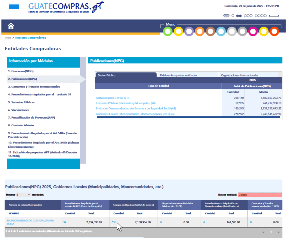 Nombre del municipio de interés