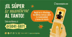 Para que los lectores tengan siempre a la mano noticias y temas de interés, Ojoconmipisto tendrá un servicio de mensajería por WhatsApp a partir de hoy.