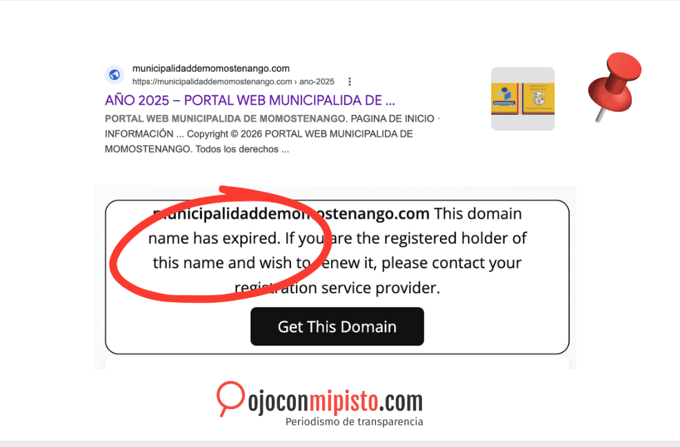 Las municipalidades deben tener en su portal un apartado para la información pública de oficio. La de Momostenango no tiene página.