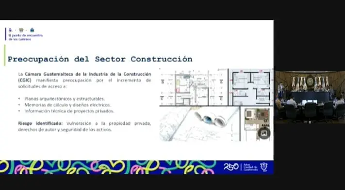 A petición del sector de la construcción, la municipalidad de Guatemala presentó un proyecto de acuerdo municipal para restringir la entrega de planos de edificios a quien lo solicite.