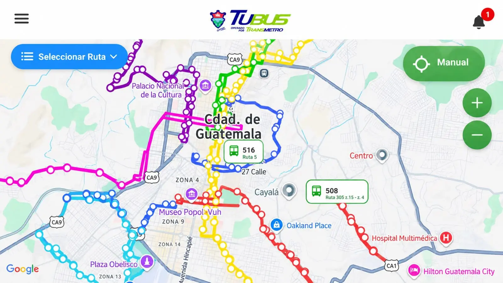 La herramienta promete consultar en tiempo real la ubicación de unidades de TuBus. Pero la plataforma solo mostró información de 13 buses durante una prueba que hizo Ojoconmipisto.