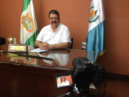 El alcalde Alfonso García Junco Hemmerling asumió en enero pasado. Foto: Municipalidad, Facebook