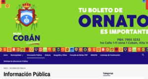 Las otras 16 municipalidades de Alta Verapaz si tienen al día sus sitios con los nombres de empleados y sus sueldos, por ejemplo. 