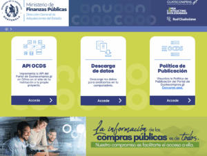 El sitio se alimenta de información de Guatecompras.