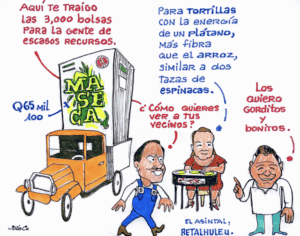 Este tipo de harina de maíz y granos se entregará a personas de escasos recursos a solicitud de los cocodes del municipio. Costaron Q65 mil.