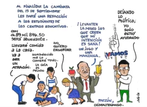Los repartirá al finalizar la caminata cívica del 15 de septiembre, a los alumnos de los distintos centros educativos.