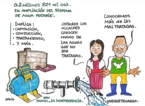 Los trabajos beneficiarán a los vecinos de la aldea Achi y costará Q2 millones 821 mil. El municipio queda a 93 km de la cabecera de Huehuetenango.