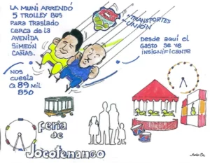 El servicio de traslado de personas costará Q98 mil 850. Será de los parqueos hacia cercanías de la avenida Simeón Cañas, zona 2, donde se celebra la feria de Jocotenango.