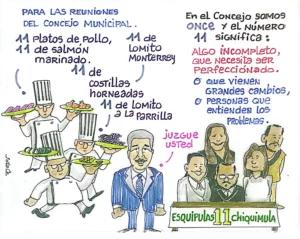 La factura de diciembre 2025 da cuentas del menú que degustaron los 11 integrantes del concejo de Esquipulas, Chiquimula.