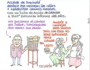 Por medio de baja cuantía Siquinalá adjudicó Q6 mil 35 para 400 refacciones que sirvieron a los vecinos que asistieron al segundo informe.