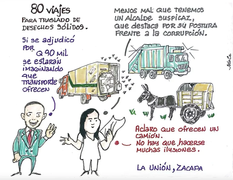 La municipalidad de La Unión, Zacapa, adjudicó los 80 viajes por Q90 mil. El proveedor solo le ha vendido a esta alcaldía.