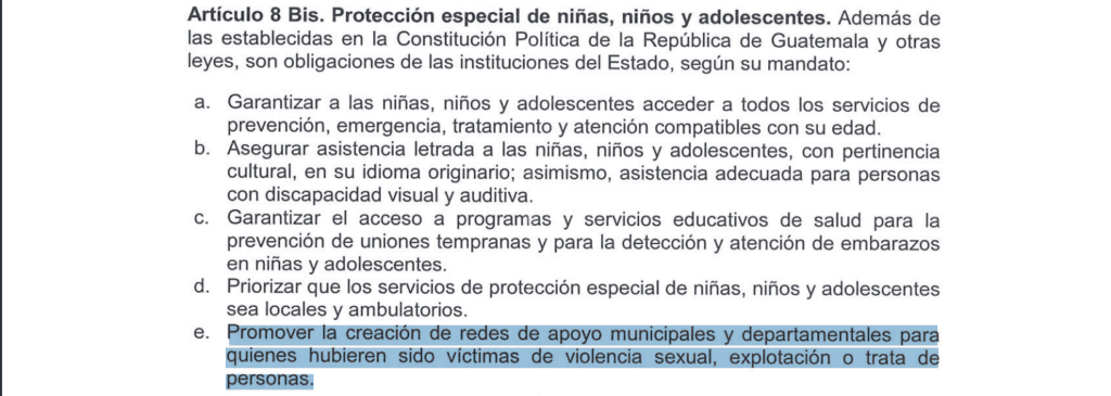 Las municipalidades tendrán un rol de descentralizar la atención a las víctimas, y de incidir en la socialización de la norma para prevenir el delito.