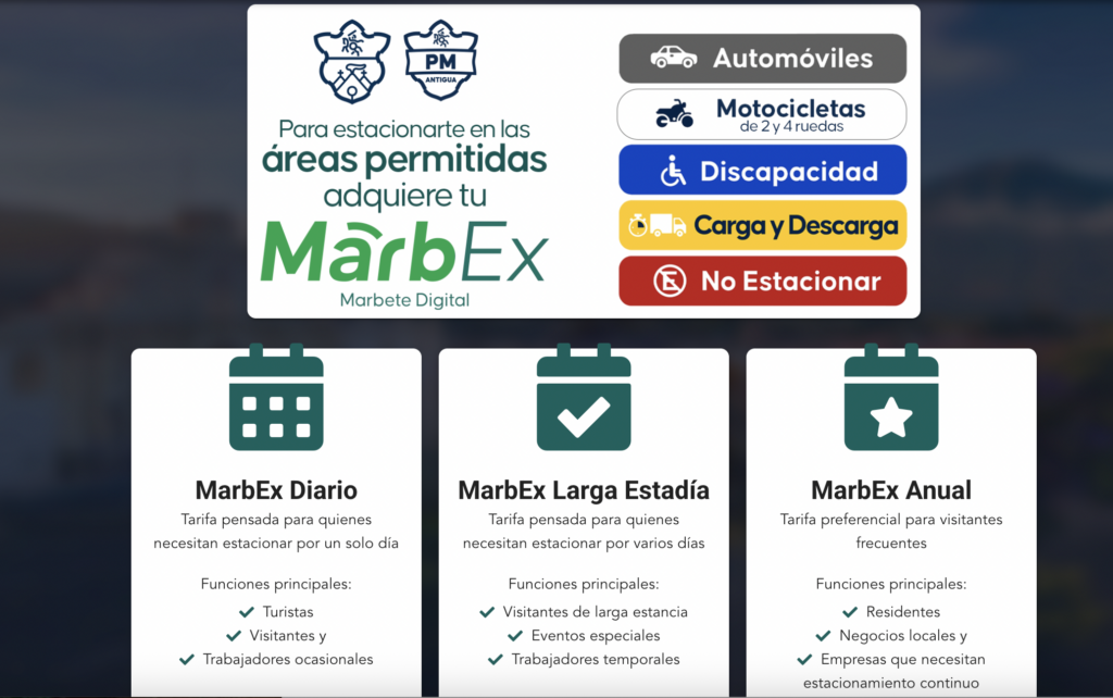 Después año y medio de funcionar el sistema Marbex, la Corte de Constitucionalidad (CC) ordenó la suspensión provisional del cobro de parqueo en la vía pública de La Antigua.