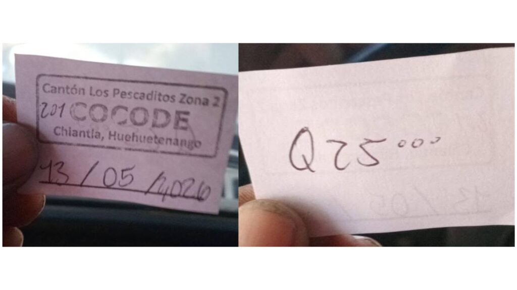 Los cobros realizados por atravesar la calle de “Los Pescaditos” en Chiantla, Huehuetenango, pone sobre la mesa la legalidad de medidas tomadas por un cocode.