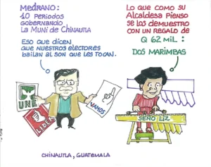 Tras una década de hegemonía política en el municipio, la municipalidad adjudicó la compra de dos marimbas para uso interno.