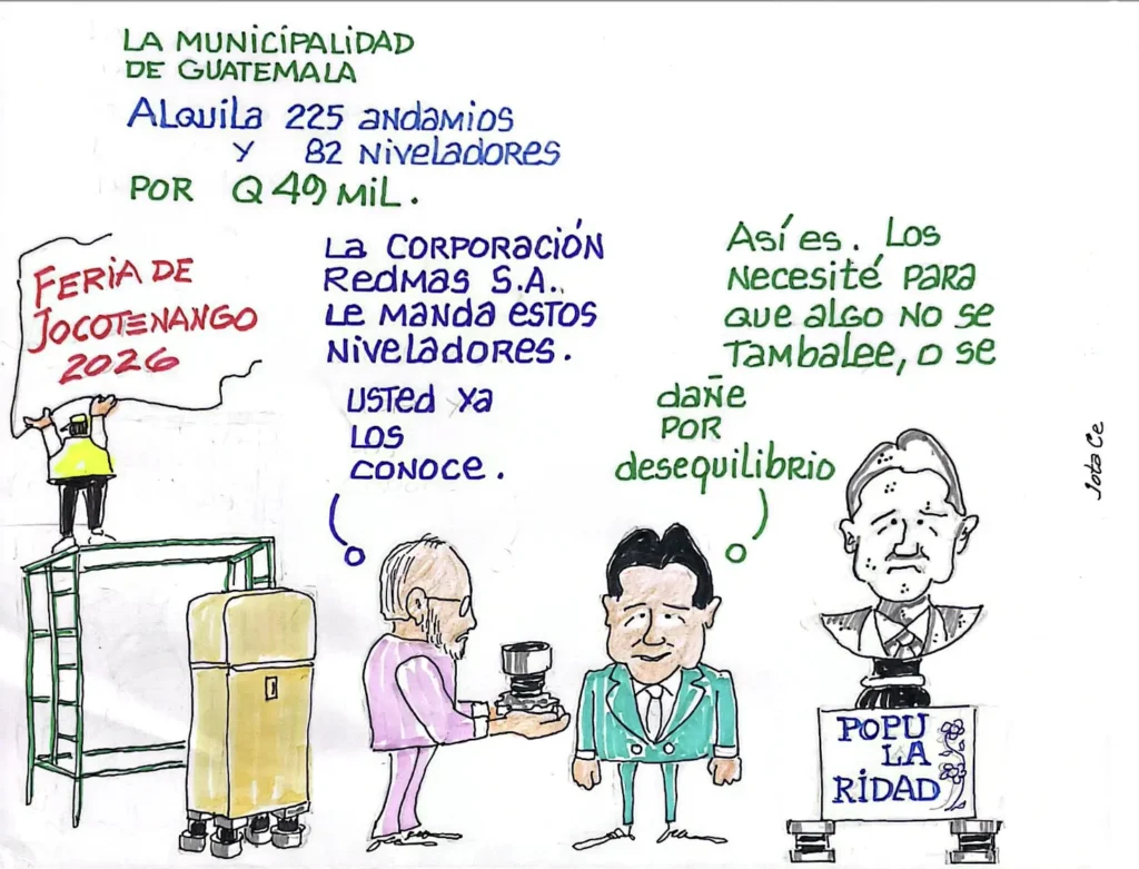La municipalidad de Guatemala alquiló 225 andamios y 82 niveladores por Q49 mil para el montaje de la feria de Jocotenango.
